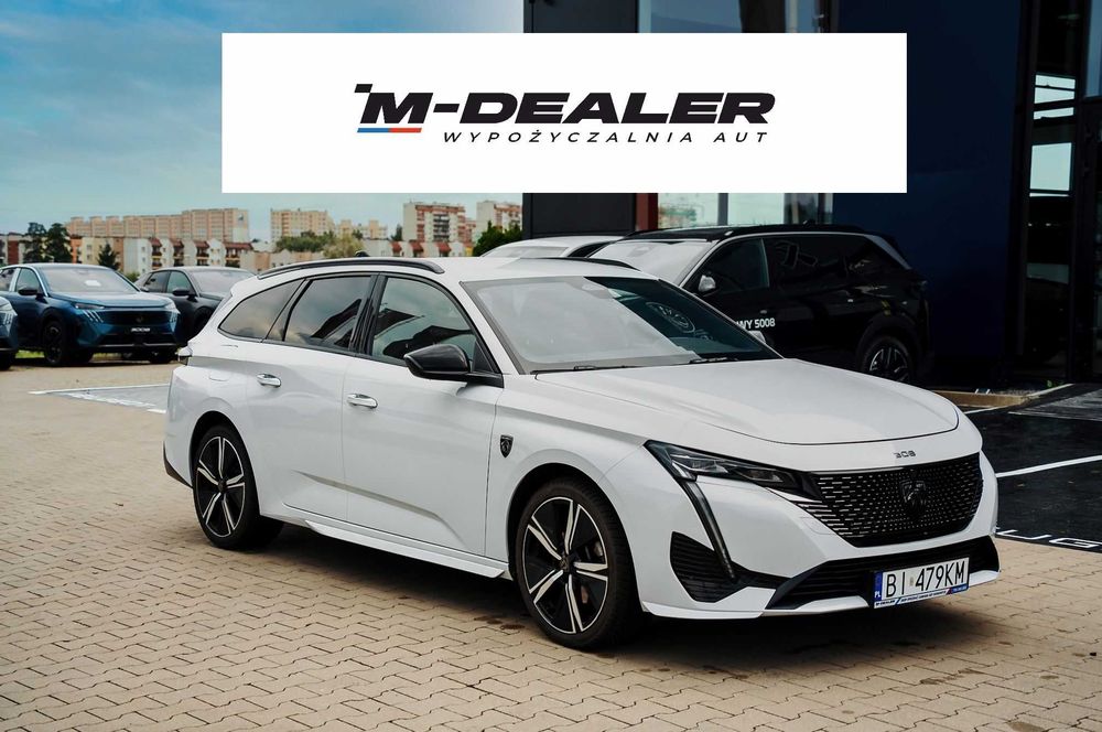 Wypożyczalnia aut PEUGEOT 308 GT KOMBI AUTOMAT 2025r. M-Dealer RENT