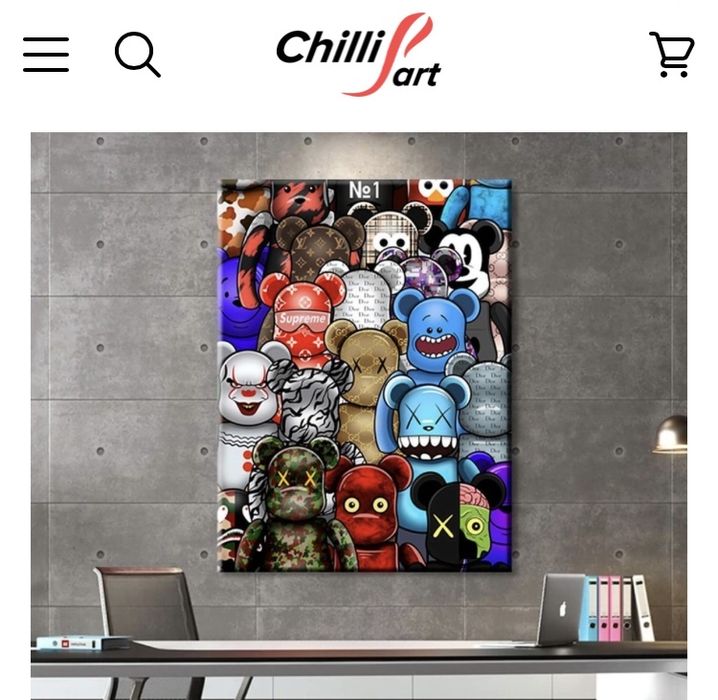 Kaws Bear (Bearbrick) картина Кавс Беарбрик