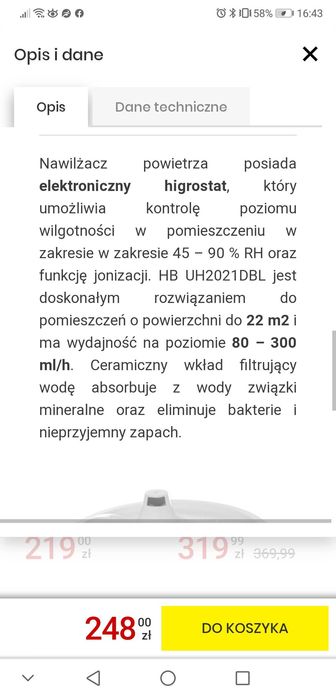 Oczyszczacz powietrza jonizator  Air Sonic HB