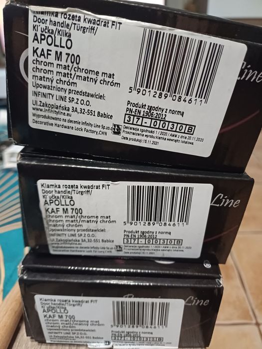 Klamka rozeta Apollo KAF M700
