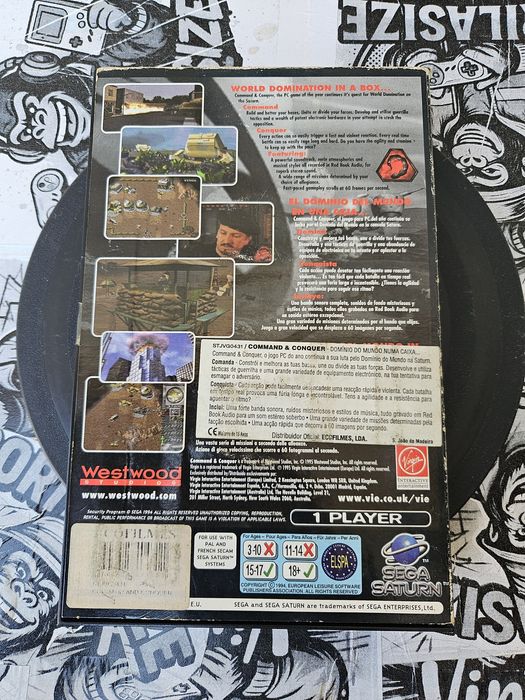 Command & Conquer (Sega Saturn, 2 Discs, No Manual, Untested)