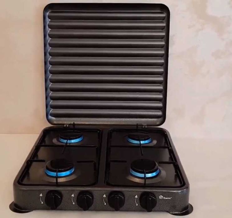 Газова плита таганок настільна domotec  ms-6604  під  пропан і  бутан