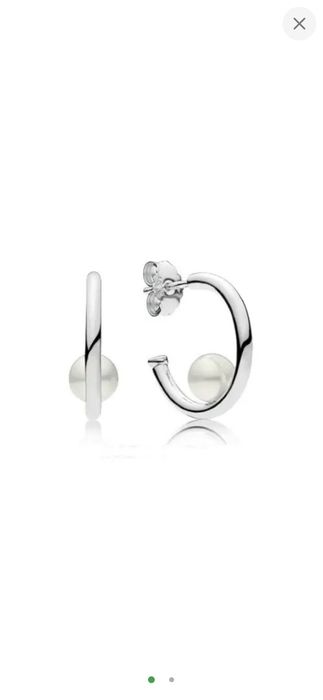 PANDORA, сережки, срібло.
