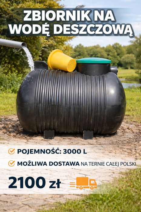 Zbiornik na szambo 3000l ,zbiornik na wodę deszczową , oczyszczalnia
