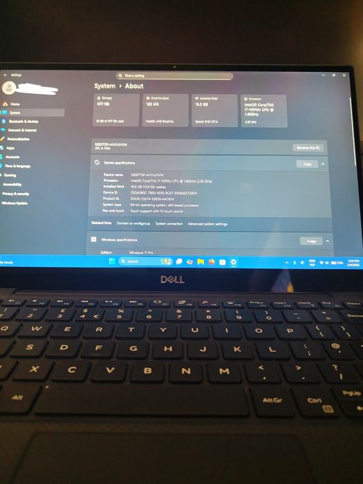 Dell xps 13 7390 |  16/512 | 4K DOTYKOWY