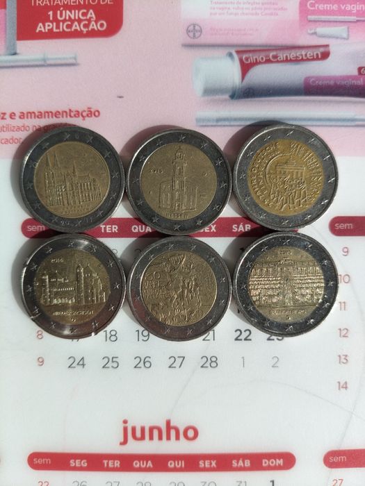 Troco moedas 2 Euros Comemorativas