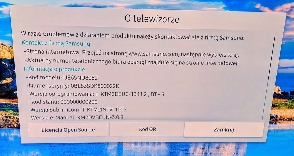 Telewizor Samsung 65 cali Smart 4K UHD HDR