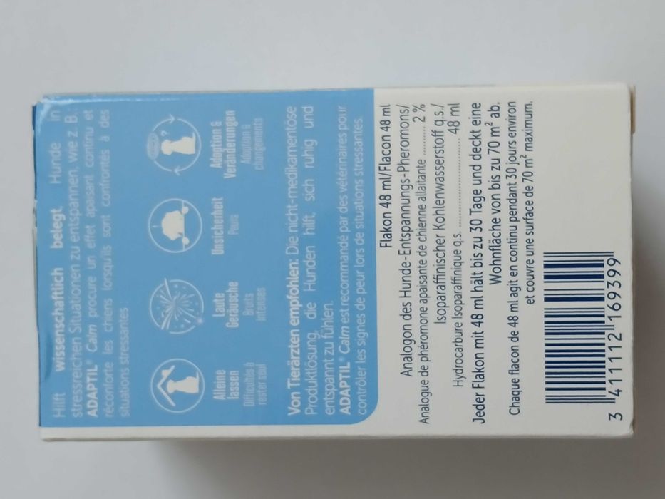 Adaptil wkład 48 ml feromony dla psów uspokojenie**oryginał