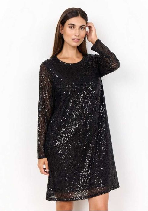 Чорна вечірня сукня з паєтками Soyaconcept блискуча ошатна сукня нова
