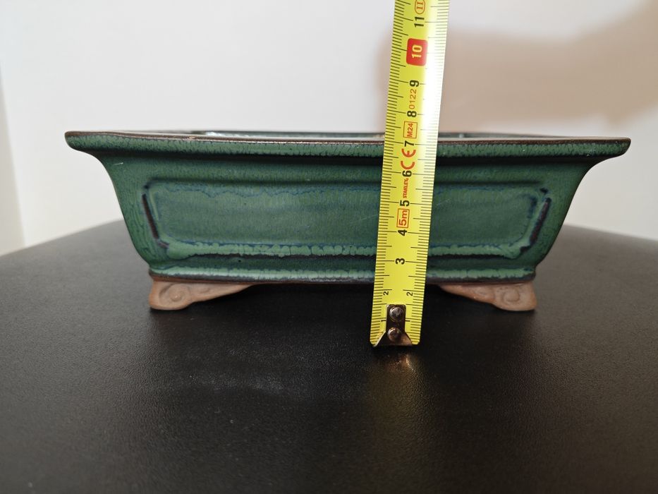 Vaso para bonsai em verde