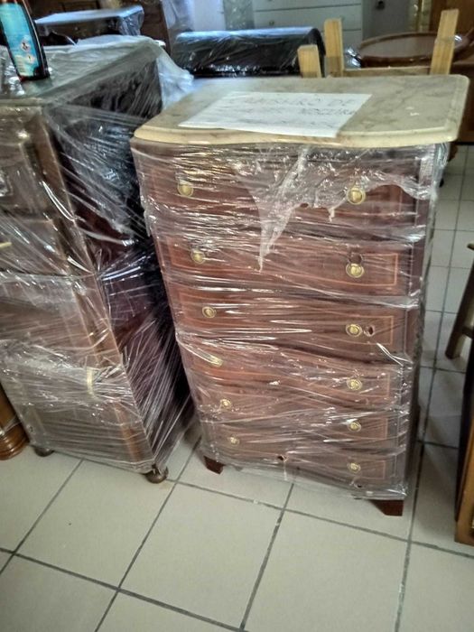 Camiseiro 6 Gavetas Em Nogueira (ref 16)