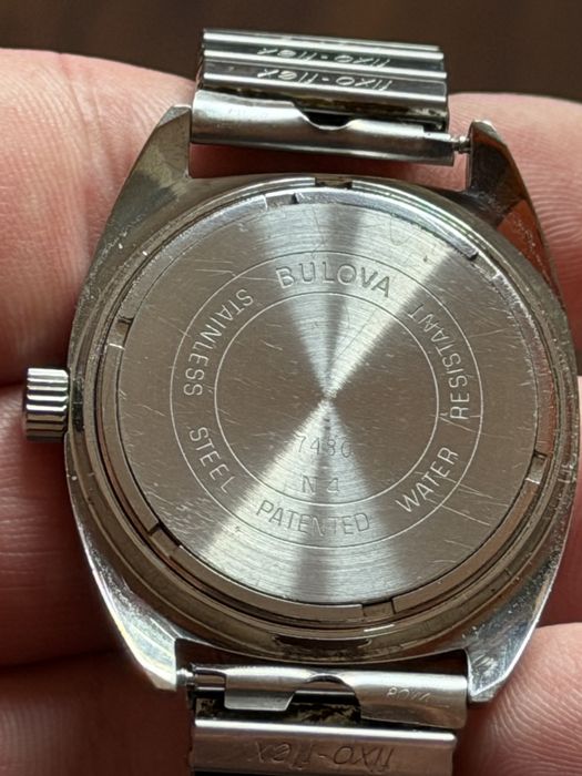 Bulova Accutron, kamerton,  rozmiar 36/42mm, super stan, w stali, lata 70te