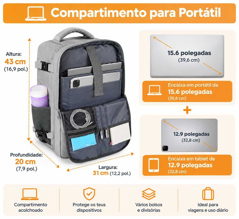 Mochila de Viagem / Multiusos