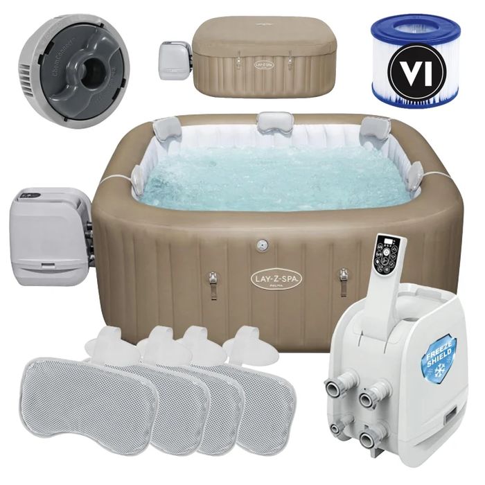 Basen SPA ogrodowe Bestway 6005E Lay-Z Palma HydroJet Pro 7 osobowe Wi-Fi LED