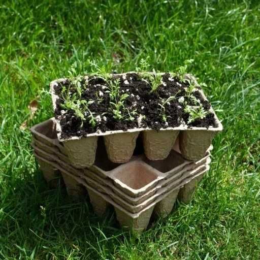 Doniczki torfowe na rozsady sadzonki 16 op. po 24 paletki