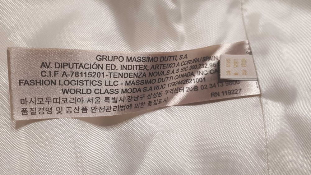 Massimo Dutti - biała marynarka roz.40