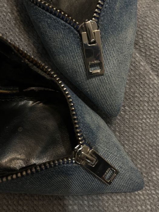 D- Elisah Zip Diesel Women's Exquisette shoes In Indigo Blue