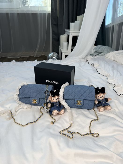 Сумка Chanel Classic Flap Mini Denim Blue