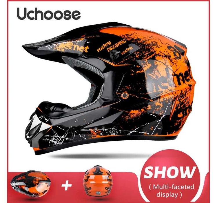 Capacete novo para motocross/enduro