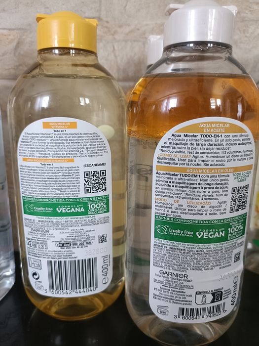 Płyny micelarne Garnier i Mixa