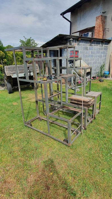 Podesty wózek metalowy spawany kółka