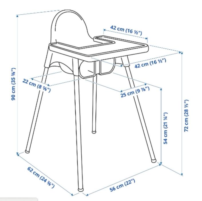 Стільчик для годування дитячий ANTILOP IKEA