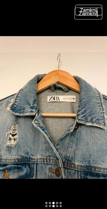 Katana dzinsowa zara ml przetarcia