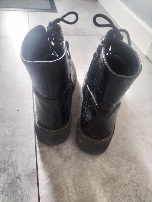 Botki damskie 39 czarne wysokie