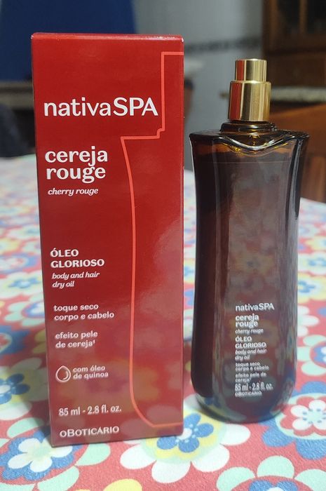 Óleo glorioso hidratante para corpo e cabelo nativa spa cereja rogue