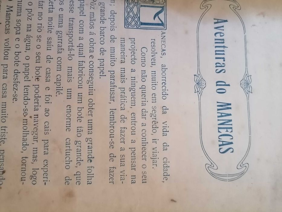 Raríssimo STUART Aventuras do Manecas 1916 c/6 Ilustrações de STUART