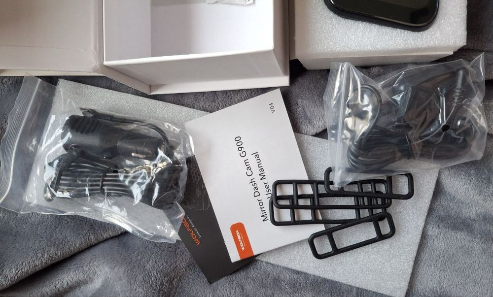 Wolfbox g900 камера заднього виду/ відеореєстратор у дзеркалі 4k