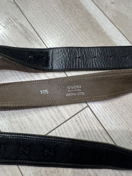 Оригінальний монограмний ремінь Gucci