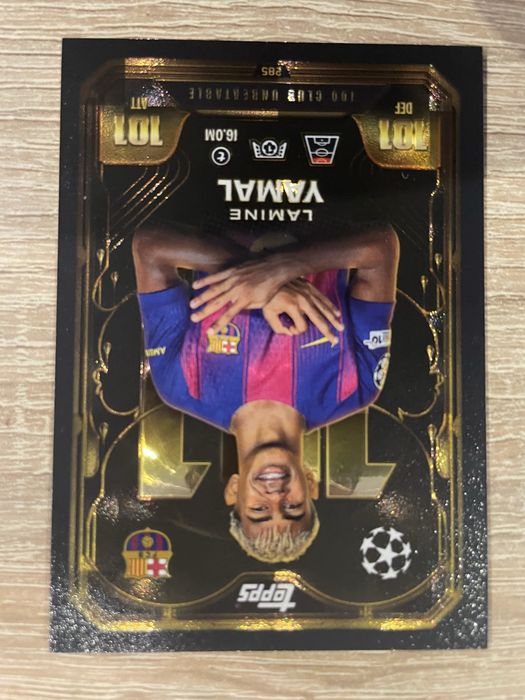 Karta Piłkarska Lamine Yamala z zestawu Topps Match Attax Extra 2025/2026.