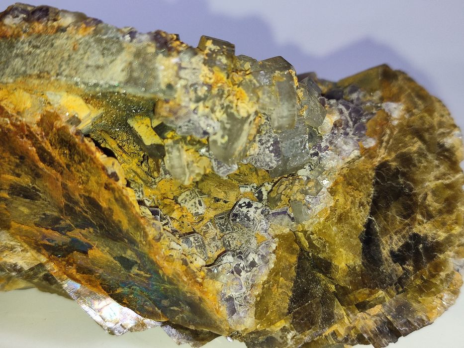 Minerais de coleção Apatite Fluoroapatite Siderite
