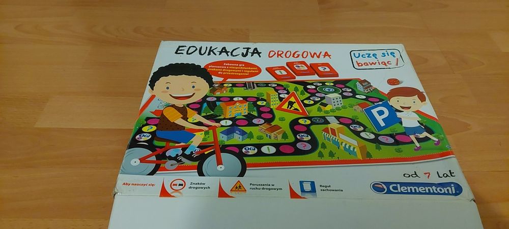 Edukacja drogowa  gra planszowa Clementoni