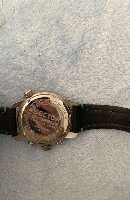 Relógio sector completamente novo pulseira em pele