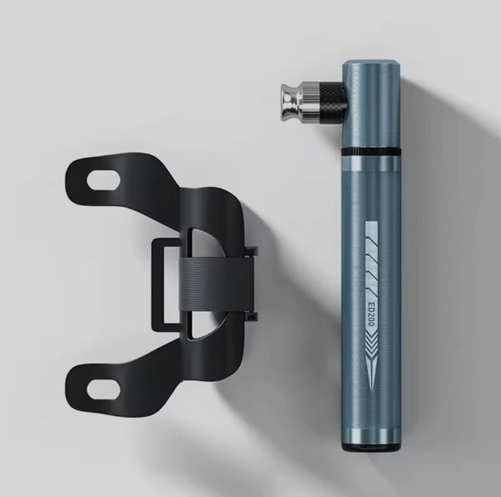 Hit - Mini Pompka Rowerowa Enlee 0,9bar/130psi długość 130mm 75g Presta / Schroeder Uniwersalna