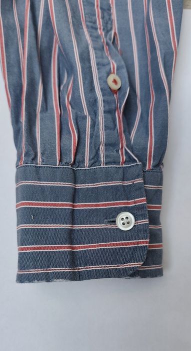 Koszula Męska Tommy Hilfiger Paski Niebiesko-Czerwone Rozmiar L