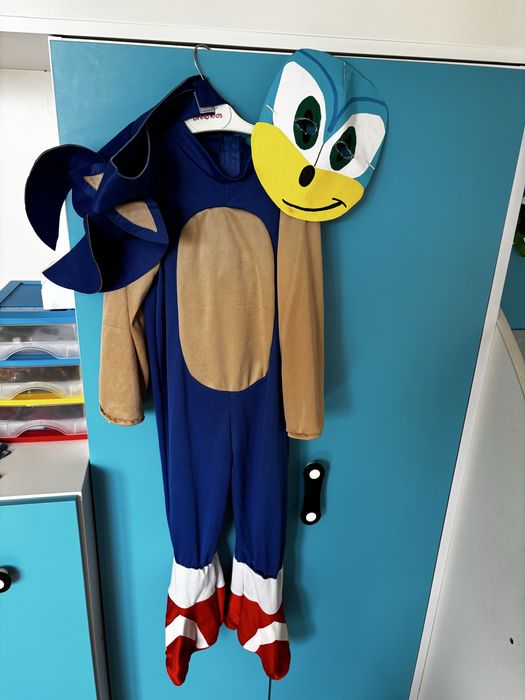 Strój kostium przebranie Sonic 110/116 122 /128