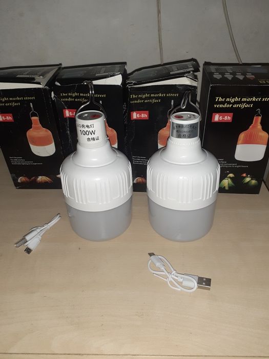 Лампа кемпінгова акумуляторна 100вт, 200вт.300вт.