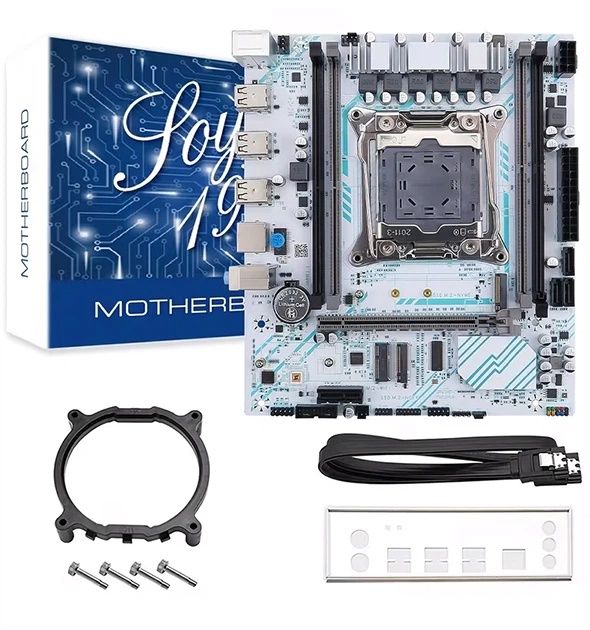 Материнская плата Soyo x99 D4. Проц 2620v3 / 4620v3 / 2640v4 / 2650v4 / 2680v4. OЗУ 32 ГБ. Кулер.