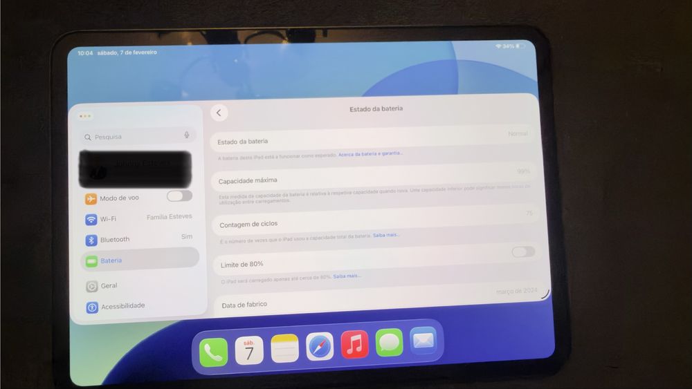 iPad Pro M4 11" 512GB Wi-Fi Preto + Smart Folio - Imaculado