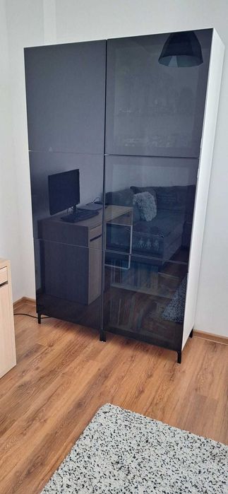 Czarna Szafa + Szafka pod TV IKEA