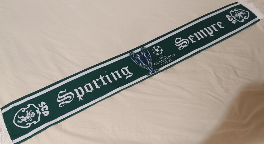 Cachecol Sporting na champions