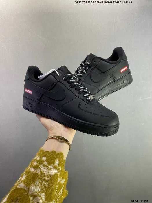 Nowe trampki Nike Air Force 1 Low Supreme Czarny buty R.44