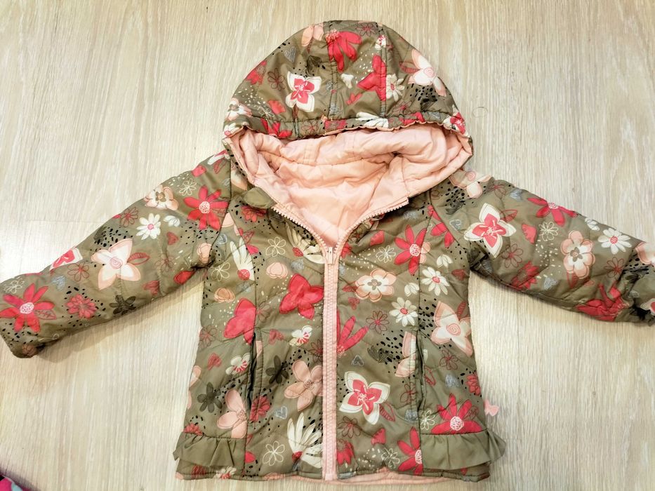 Zestaw zimowy -Kurtka Crocodrillo82/86 +spodenki,  czapka Zara