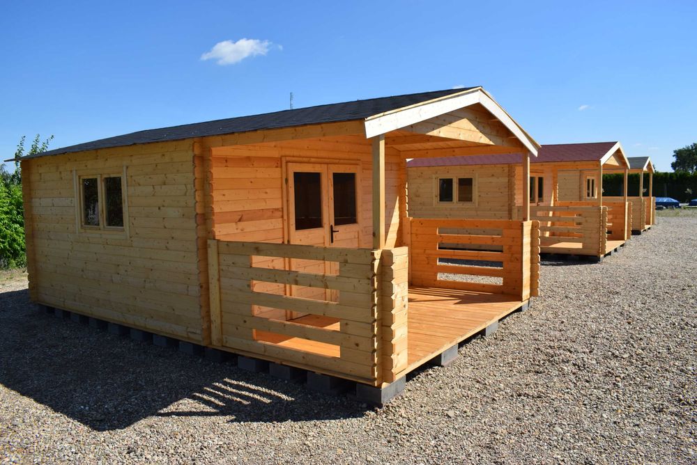 od RĘKI letniskowy DOMEK drewniany +TARAS*6x4*24 m2*ściany balik 34 mm