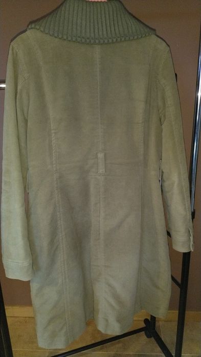 Casaco de camurça verde