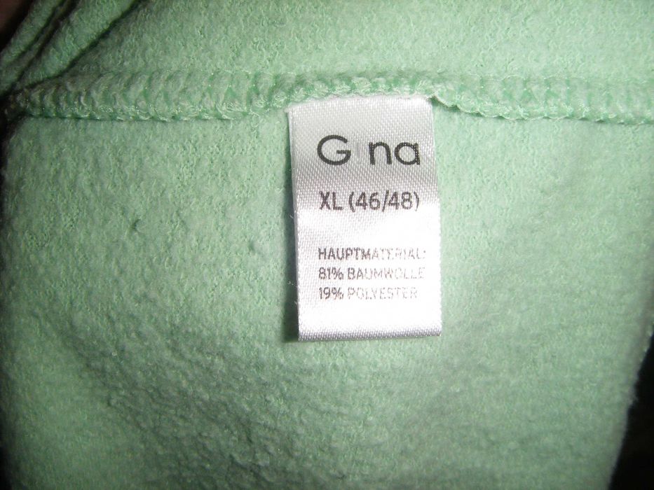 Комфортная толстовка мятного цвета, размер ХL