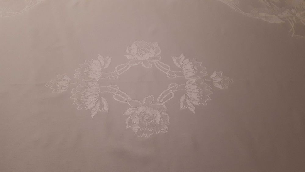 Obrus biały bawełniany prostokątny 135x168cm